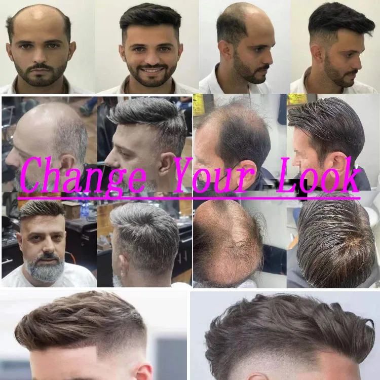 Full Swiss Lace Hair System Men Toupee Wholesale price - Image 6