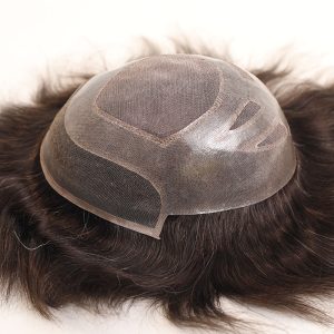MN4+ Base Hair Toupee-Fine Mono Hairpiece With Skin Gauze Perimeter and Lace Front
