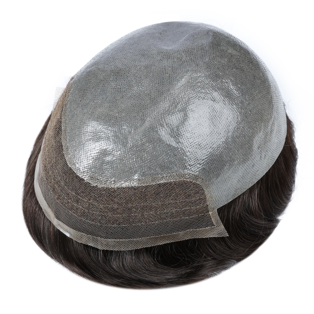 BIO Base Hair Toupee-Lace Front Hairpiece 0.08 mm Super Thin Skin