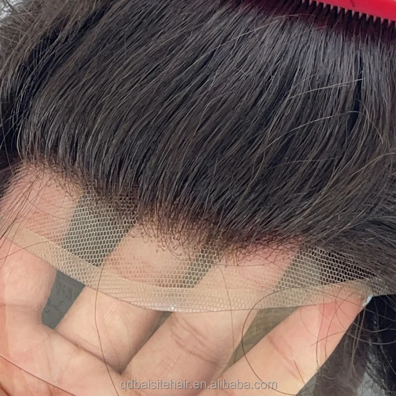 Hollywood Base Hair Toupee-Hair System with Thin Skin Perimeter and a Realistic Lace Front - Image 3