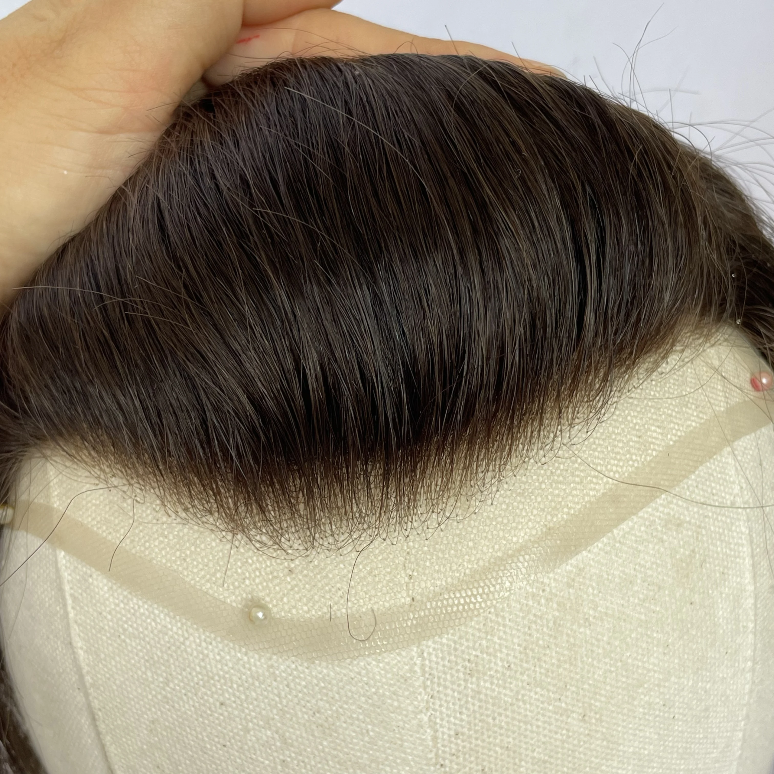 Hollywood Base Hair Toupee-Hair System with Thin Skin Perimeter and a Realistic Lace Front - Image 4