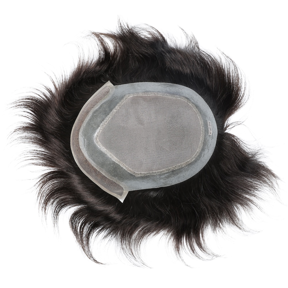 Mono Top Hollywood Hair System with Clear PU Perimeter and Lace Front - Image 5