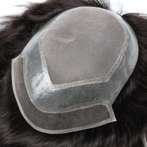 Mono Top Hollywood Hair System with Clear PU Perimeter and Lace Front