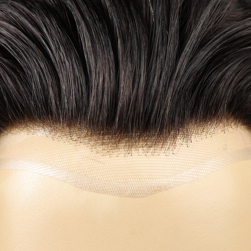 Mono Top Hollywood Hair System with Clear PU Perimeter and Lace Front - Image 2